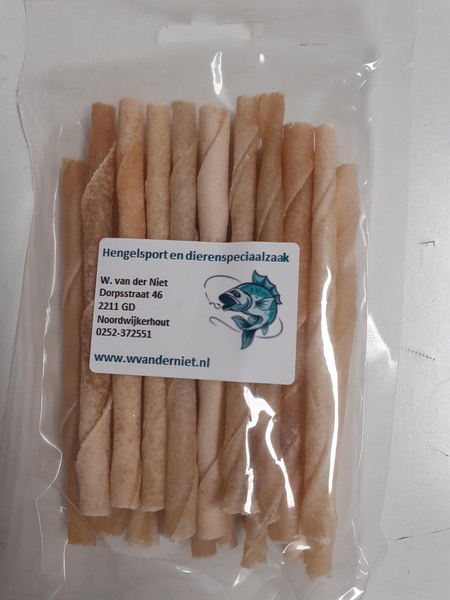 Landman gedraaide staafjes - 20 stuks - runderhuid