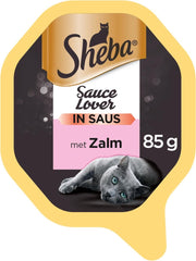 Sheba Sauce Lovers Kuipje - Zalm - Kattenvoer - 22 x 85g