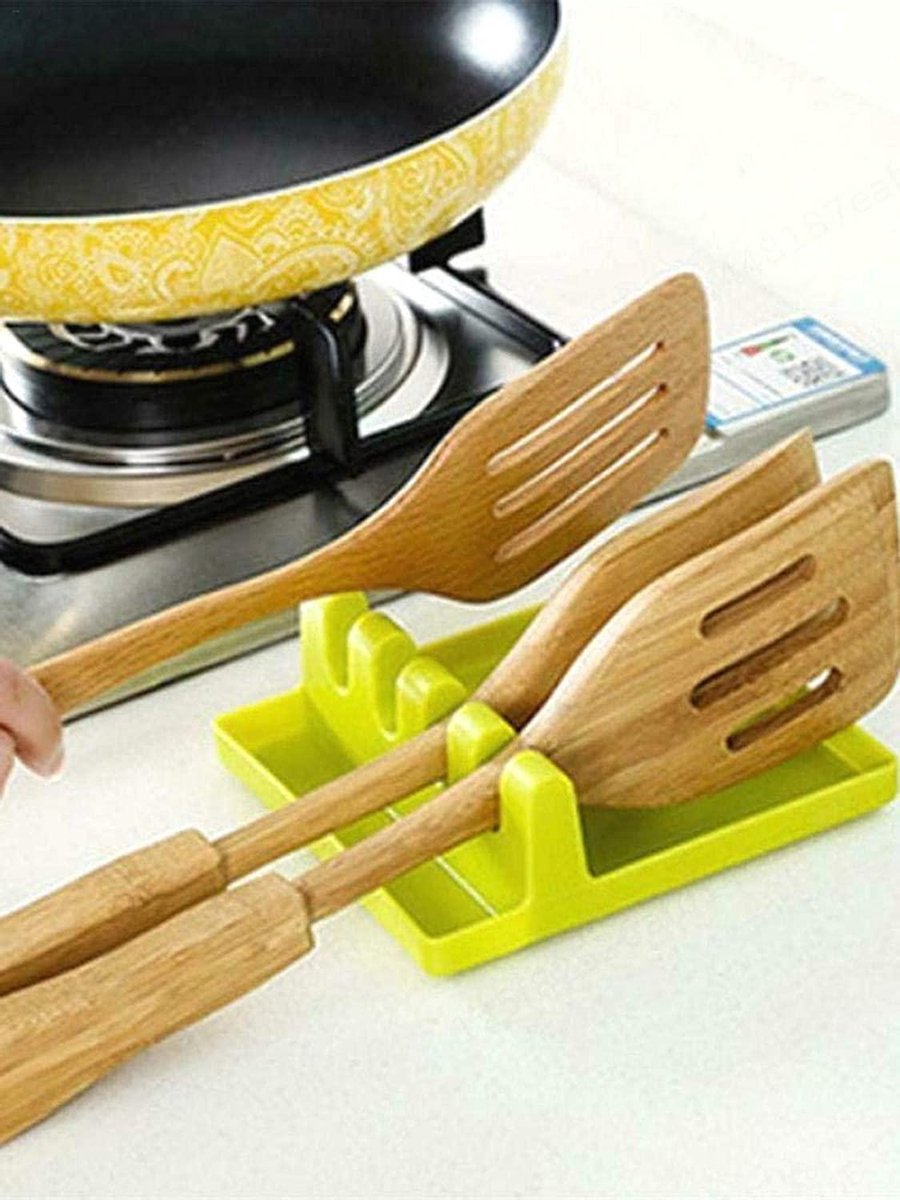 Doodadeals® Keukengerei Houder – Keukengerei Houder Organizer – Lepelhouder Aanrecht – Lepelhouder Keuken – Lepellegger – Spatelhouder – Utensil Rest – Groen