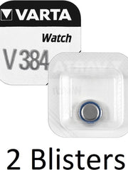 2 Stuks (2 Blisters a 1 st) Varta SR41 SW/V384 Single-use battery Zilver-oxide 1