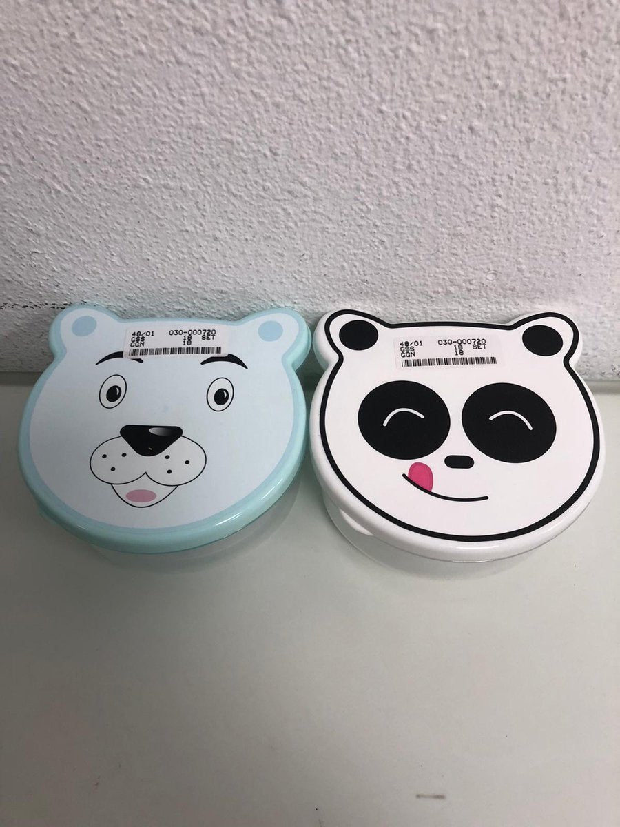 kinder broodtrommel - set van 2x3 stuks