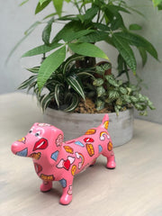 Pomme pidou teckel Ted spaarpot roze love