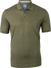 OLYMP modern fit poloshirt - active dry - donkergroen -  Maat: 3XL