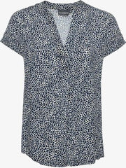 TwoDay dames blouse met cheetah print - Blauw - Maat S