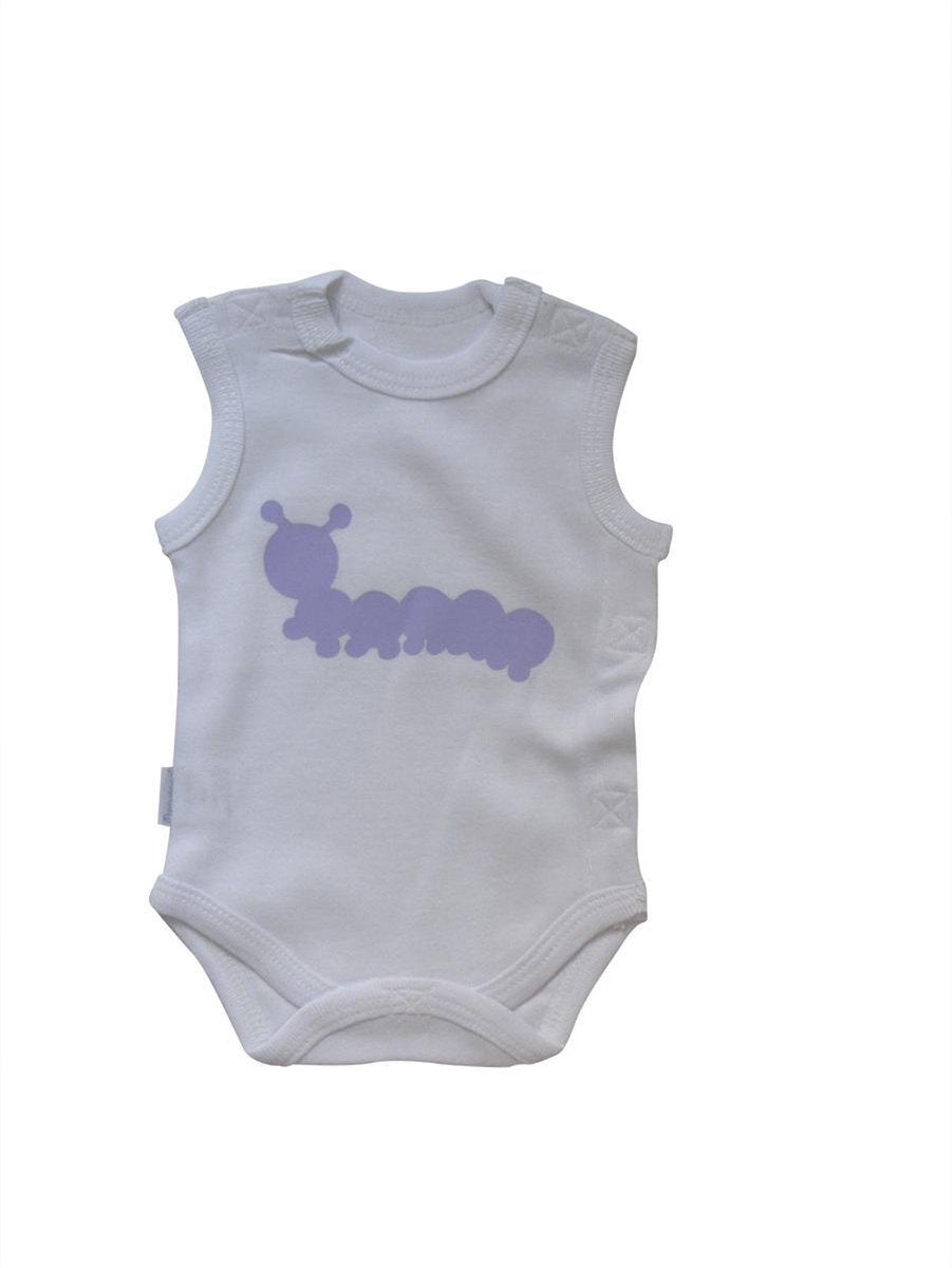 Prematuur Romper wit met opdruk maat 44