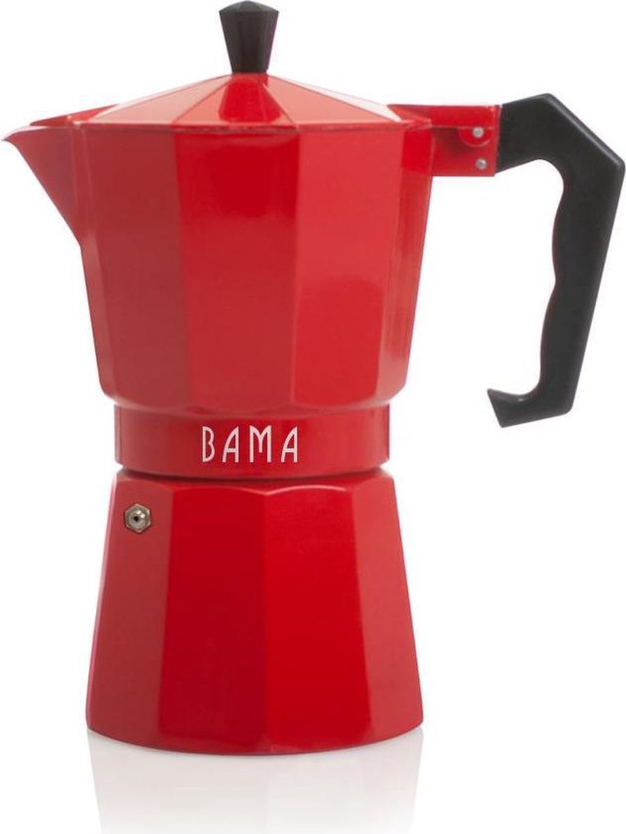 Bama Espresso Maker Doppio 6 Kops - Rood