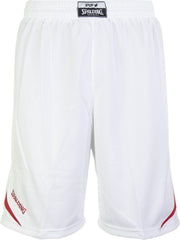 Spalding Attack Basketbalshort Heren  Basketbalbroek - Maat S  - Mannen - wit/rood