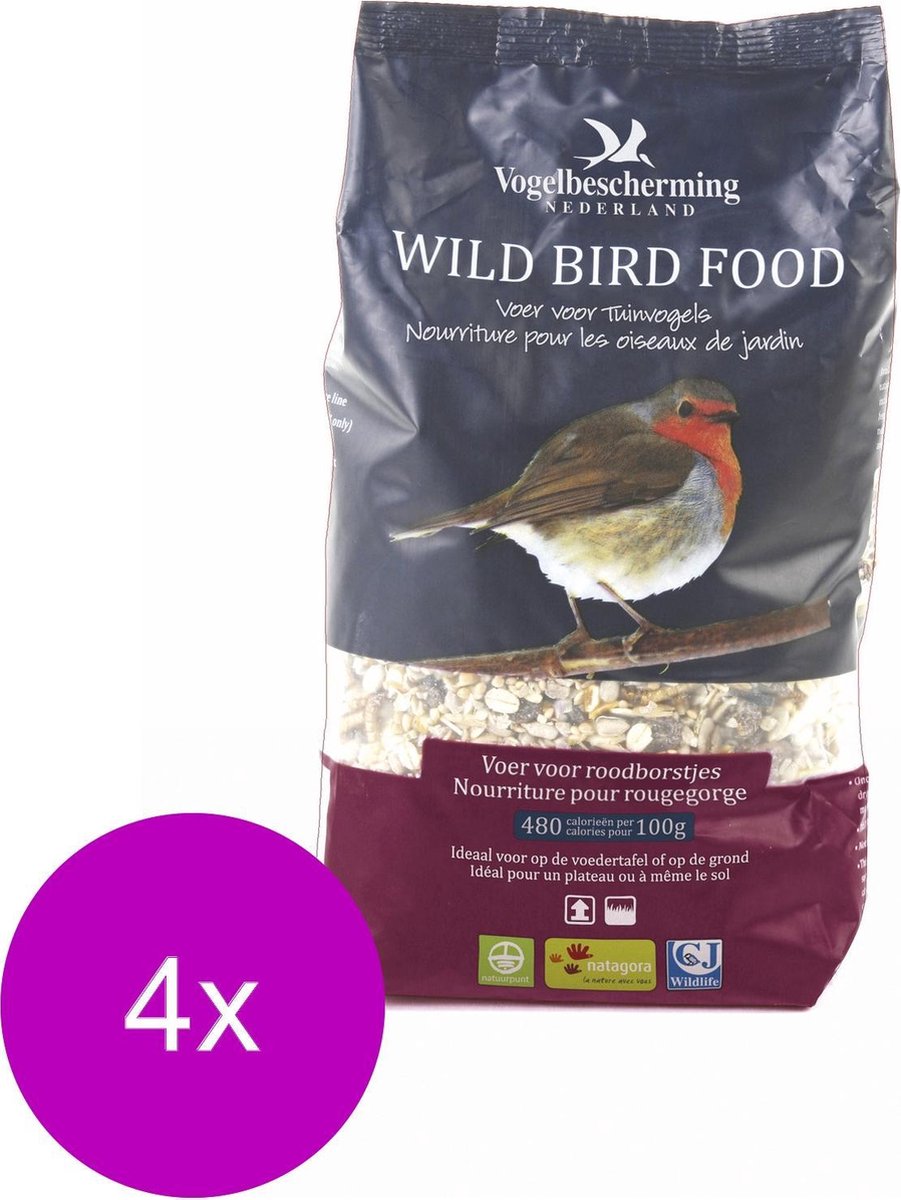 Wildbird Strooivoer Roodborstjes - Voer - 4 x 1.5 l Vbn