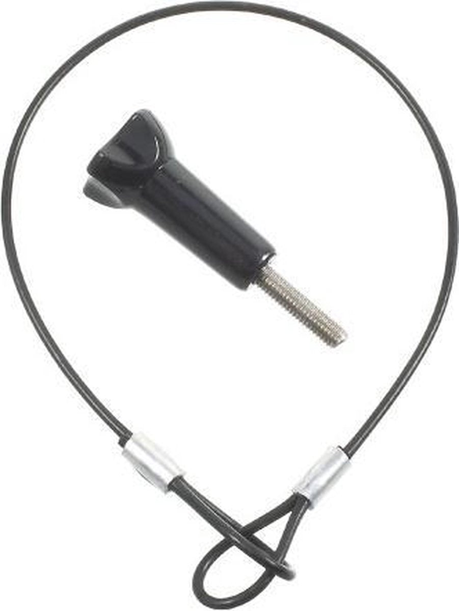 PRO SERIES 30cm Anti-Verloren Draadkabel + Schroeven voor GoPro / DJI OSMO & ActionCam