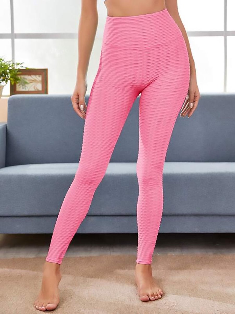 Honey Sportleggings Dames - High Waist - Roze Maat M