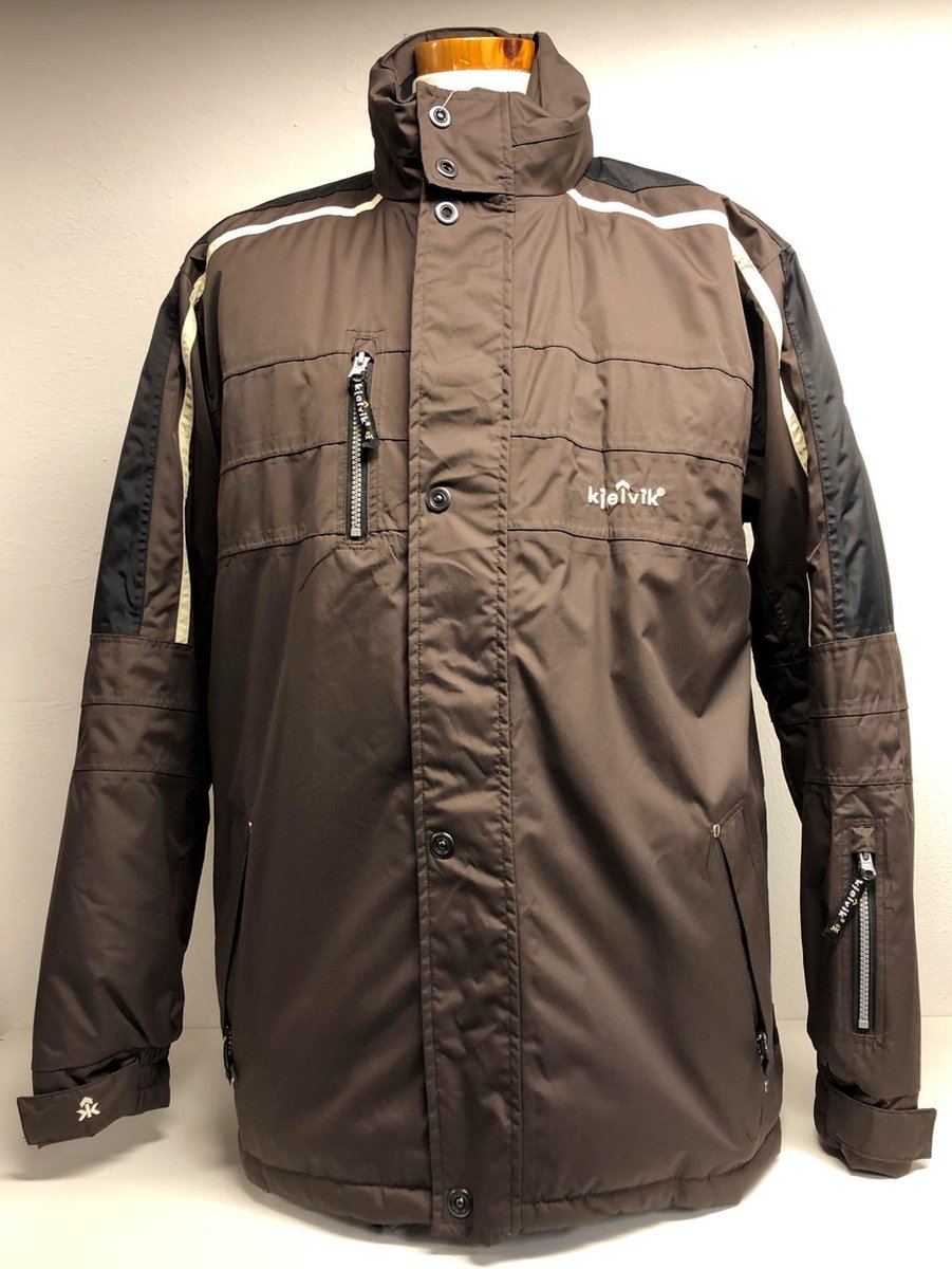 Kjelvik heren winterjas choco maat XL