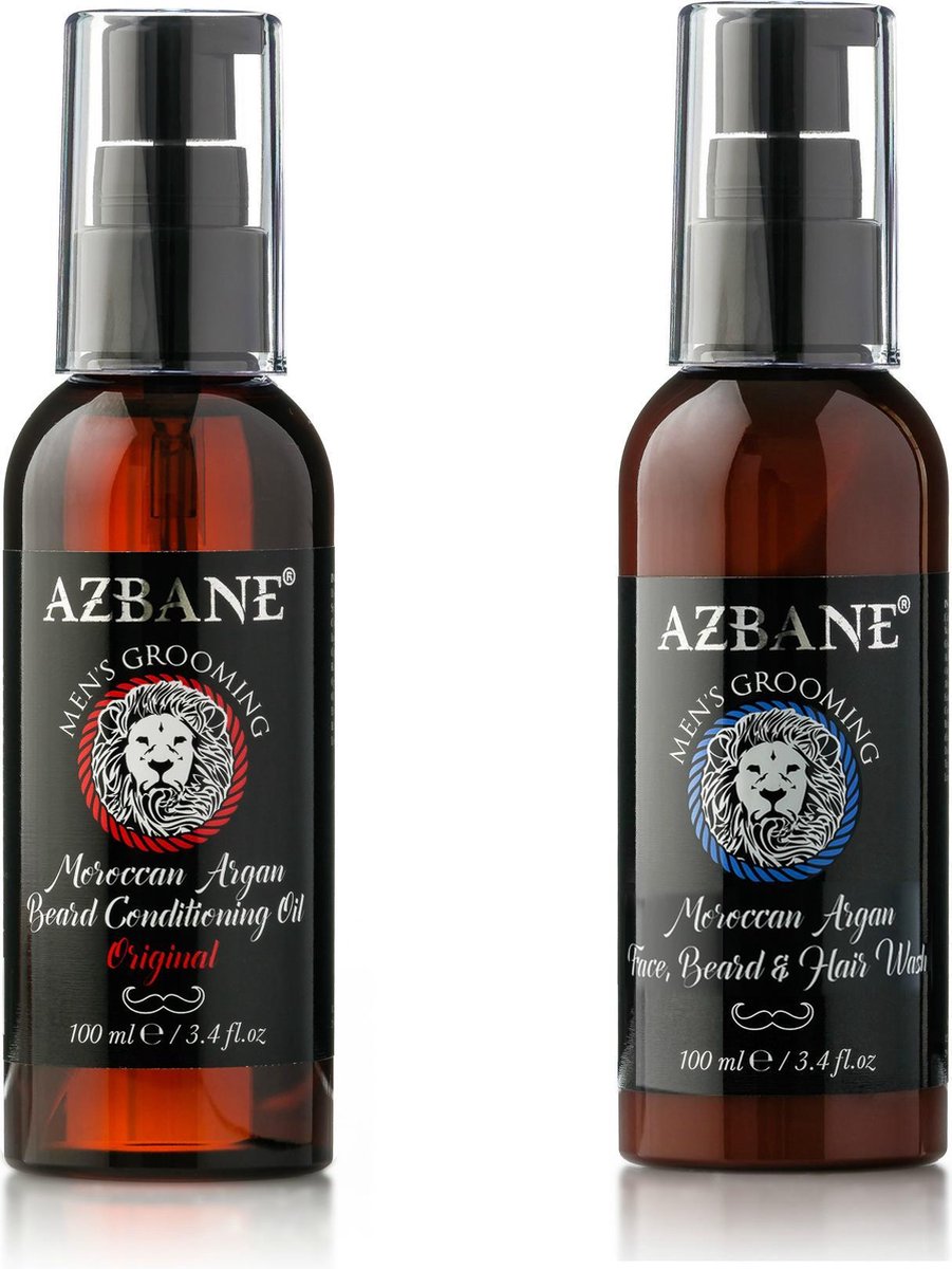 Azbane - Conditioning baardolie & Baard was voor Gezicht
