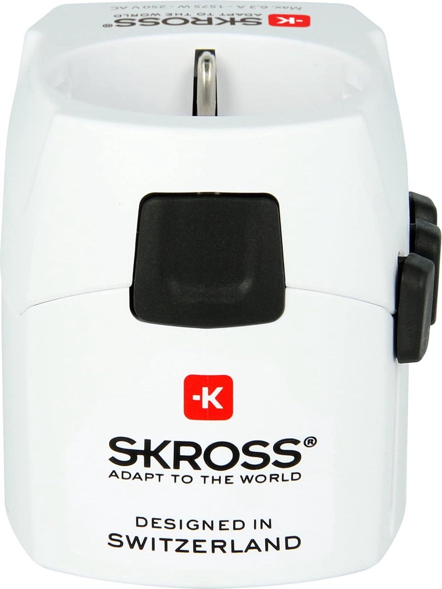SKROSS Reisstekker Pro Light USB Europa naar Wereld