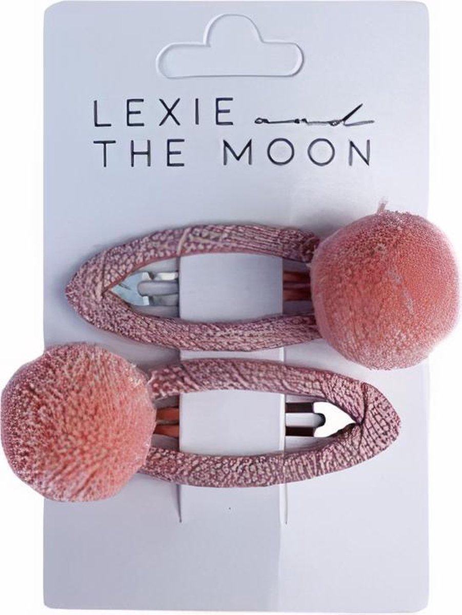Little Indians Haarspeldjes Pom Pom Meisjes Roze 2 Stuks