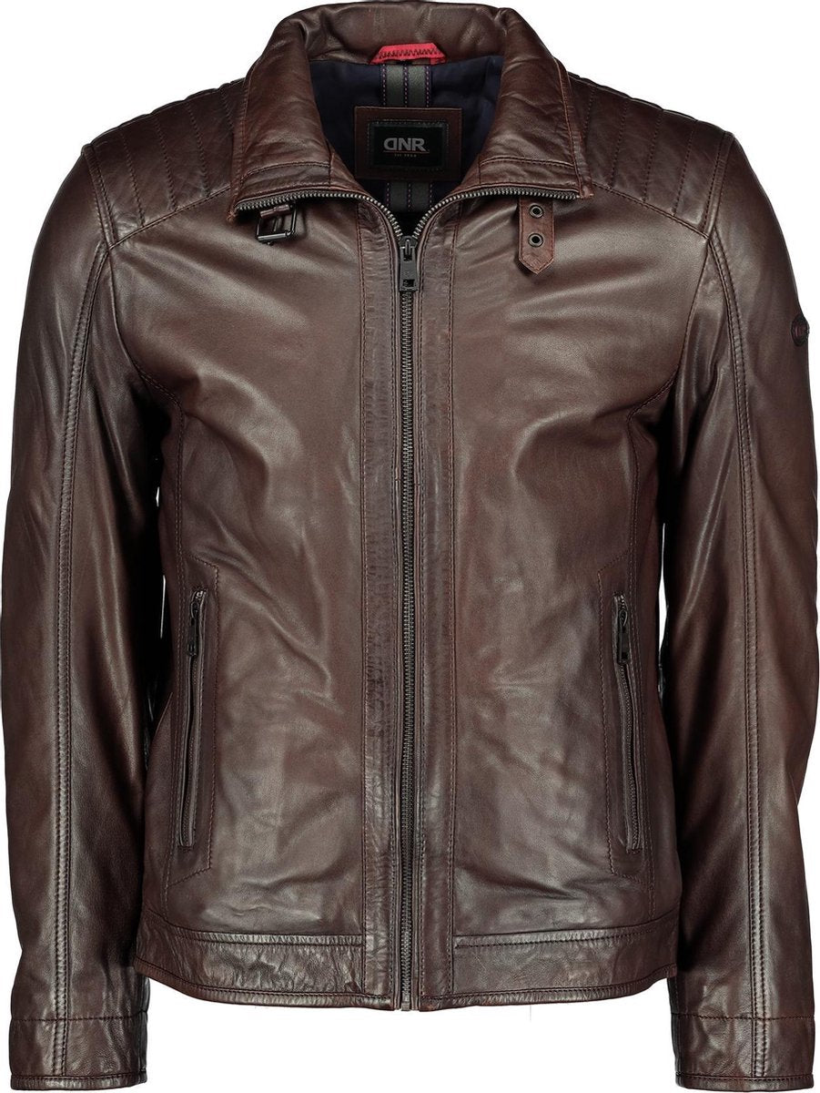 DNR Leren Jack - Modern Fit - Bruin - 60