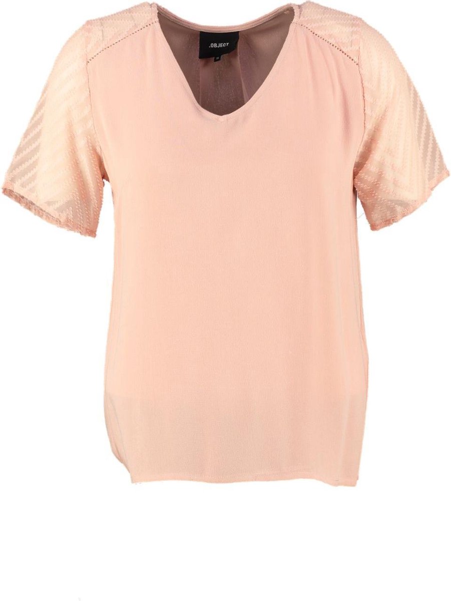 Object roze blouse shirt materiaalmix - Maat 36