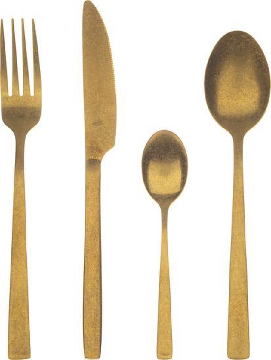 Bestek Bergner Livorno Goud Roestvrij staal (24 pcs)