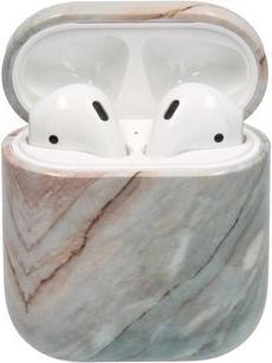Bee's - Airpods Hoesje Marmer Case - Roze - Hard Case - Airpods Case - Airpods 1 - Airpods 2