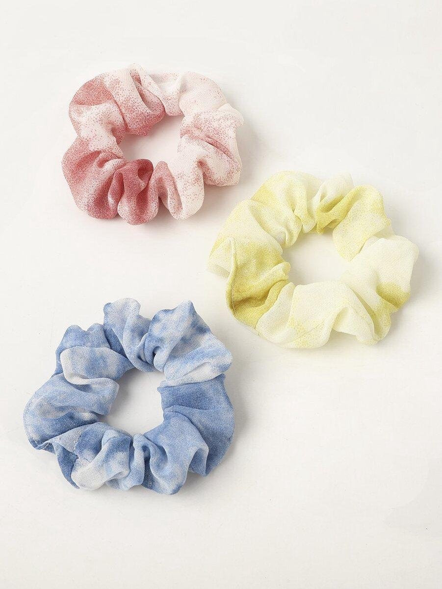 Tie Dye Scrunchie 3 stuks-Haarelastiek - Haarband - Haarwokkel - Haaraccessoire.