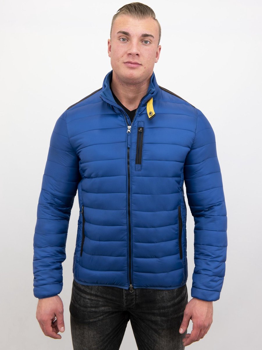 Enos Heren Korte Jas - Slim Fit- Blauw - XL