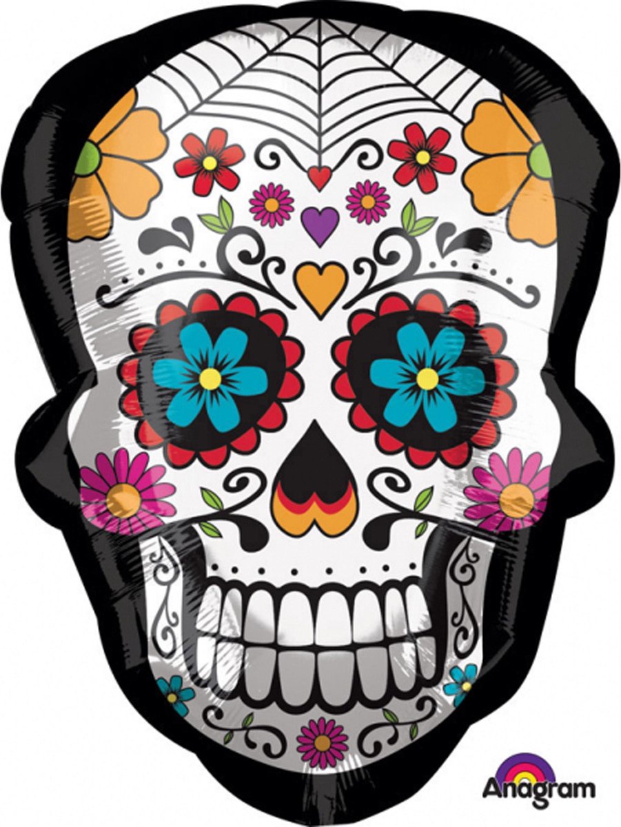 AMSCAN - Aluminium Dia de los Muertos ballon - Decoratie > Ballonnen