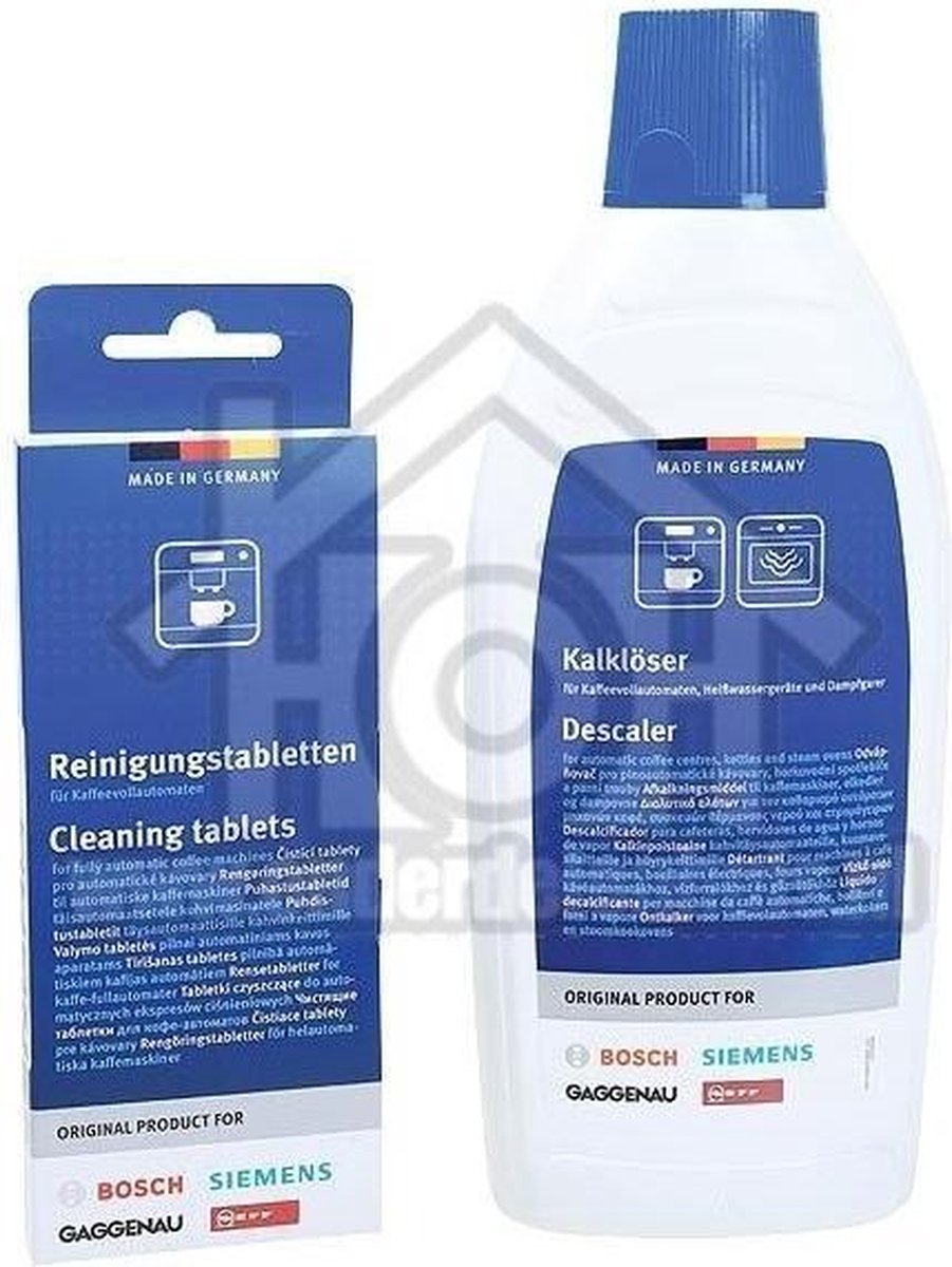 Bosch Reinigingsset Ontkalker en reiniger Voor koffiezetapparaten 00311980