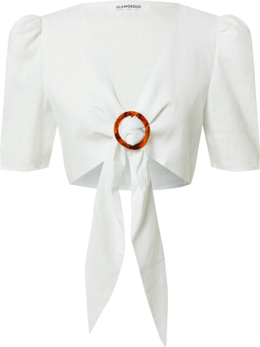 Glamorous blouse Roestbruin-14 (L)
