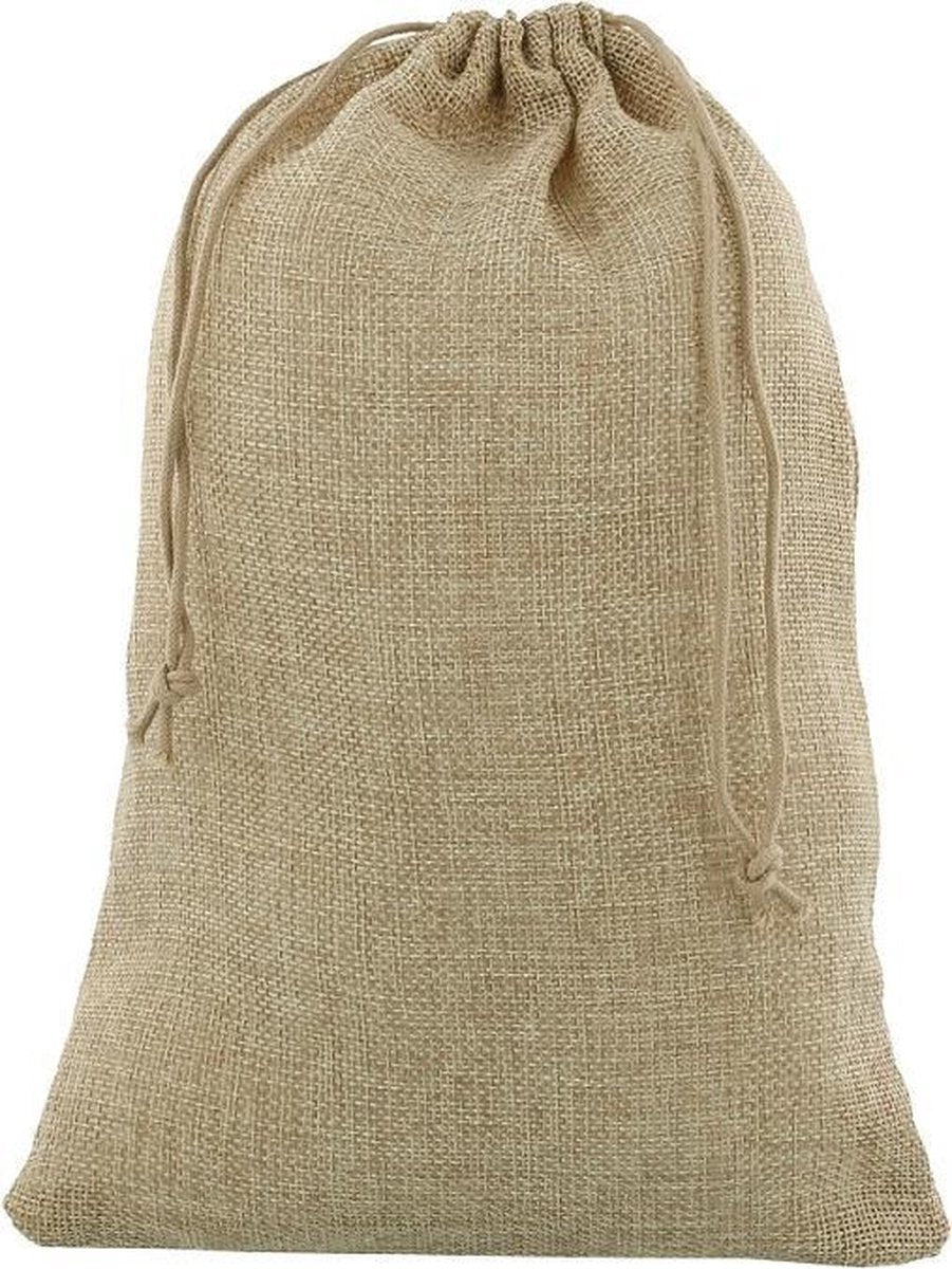 5 Stuks Jute Zakjes 26x35cm