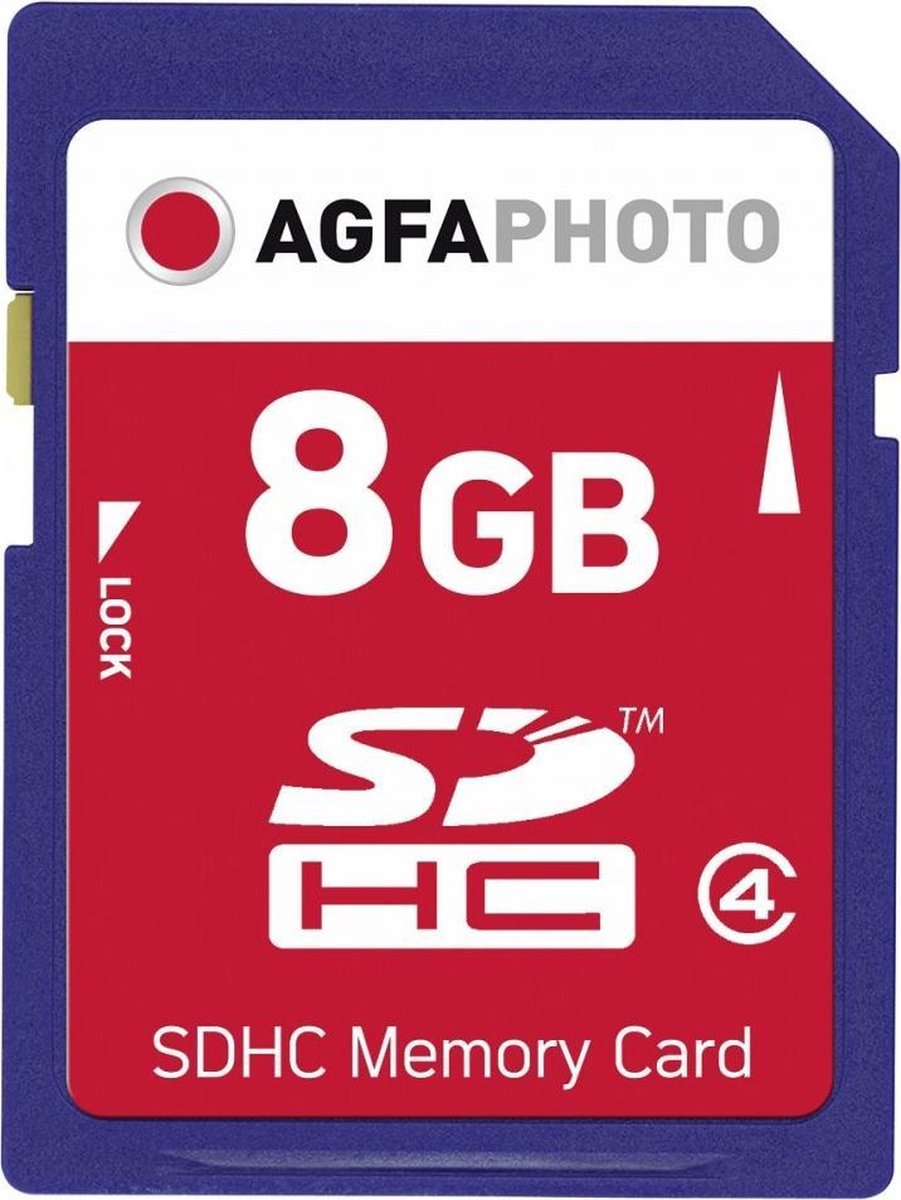 AgfaPhoto 8GB SDHC Memory card 8GB SDHC flashgeheugen