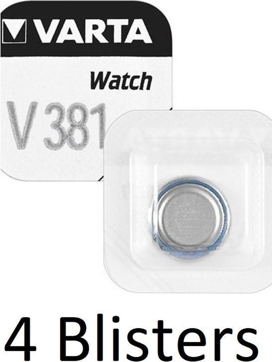 4 Stuks (4 Blisters a 1 st) Varta V381 Zilveroxide 1.55V niet-oplaadbare batterij
