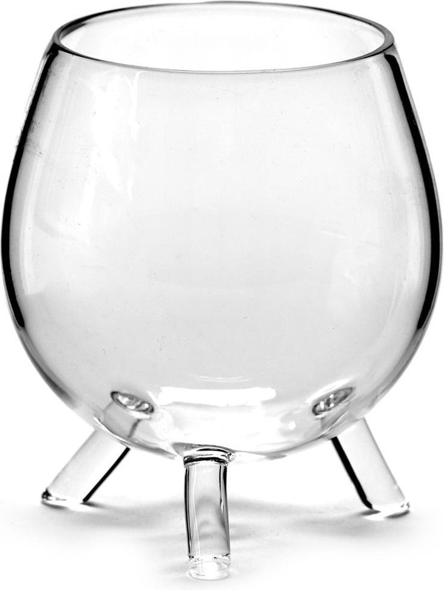Witte wijn glas op 3 voetjes SERAX set van 2 Glazen