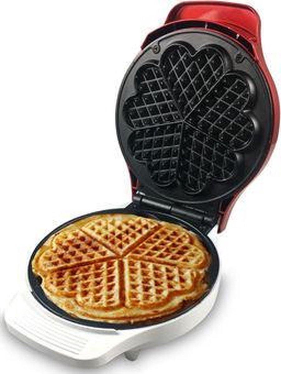 Beper BT.603Y- wafelmaker- hart- 1000 watt- roestvrij staal- rood