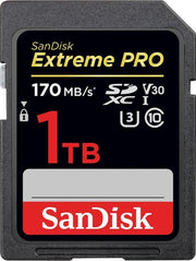 Sandisk Extreme PRO SDXC 1TB - V30 U3 UHS-I -170MB/s