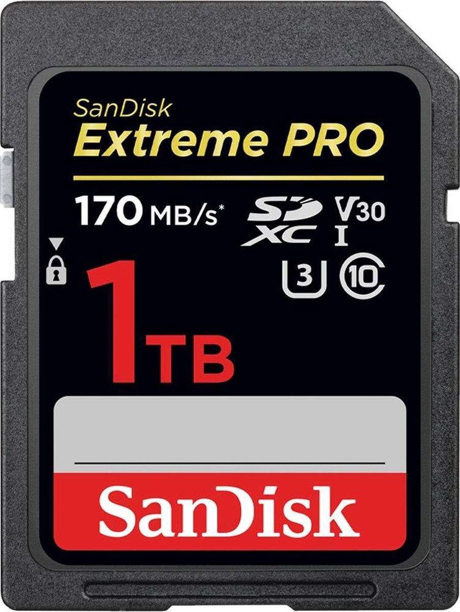 Sandisk Extreme PRO SDXC 1TB - V30 U3 UHS-I -170MB/s
