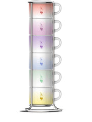 Bialetti Impilabili Primavera Espresso kopjes in rek 6 stuks