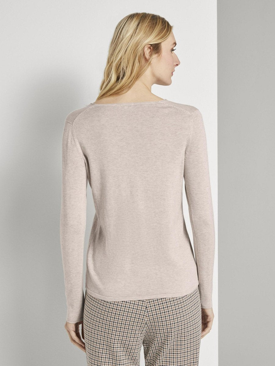 Tom Tailor trui Beige-M