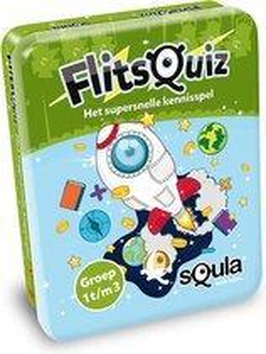 Squla flitsquiz groep 1 2 3 - Kaartspel