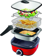 TRIOMPH etf1672 Multicooker 12 in 1 – 5 l – 1400 W rot 5 Liter