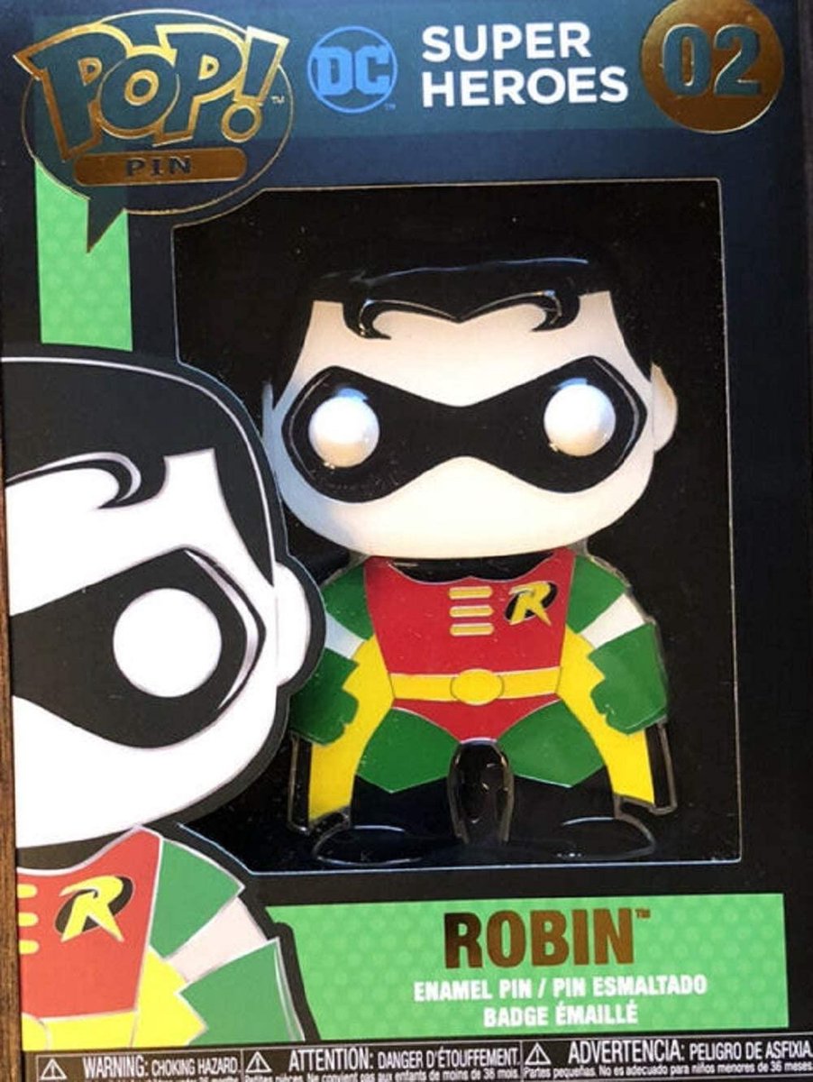 Funko Pop! Pin: DC Super Heroes - Robin Premium Enamel Pin