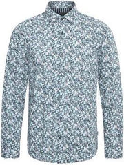 Matinique Overhemd MAtrostol B5 Bloemen Storm Blue (30205137 - 174421)