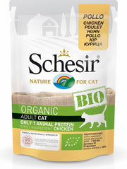 Schesir natvoer bio 85 gram kip adult