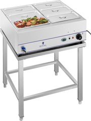 Royal Catering Bain-Marie - 2.000 W - 6 x 1/3 GN-containers - met voet en aftapkraan
