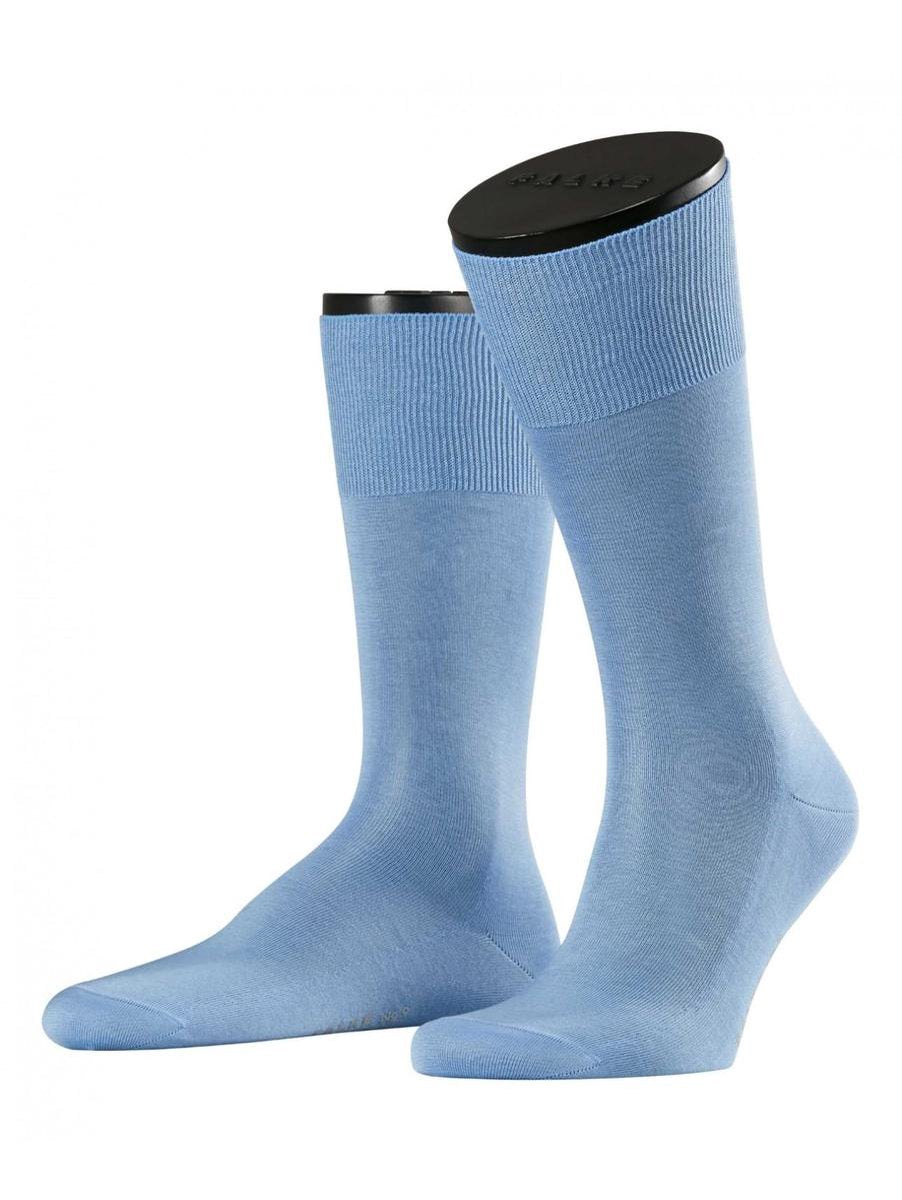 FALKE No.9 Luxury Herensok 14651 - Blauw 6543 bleue Heren - 39-40
