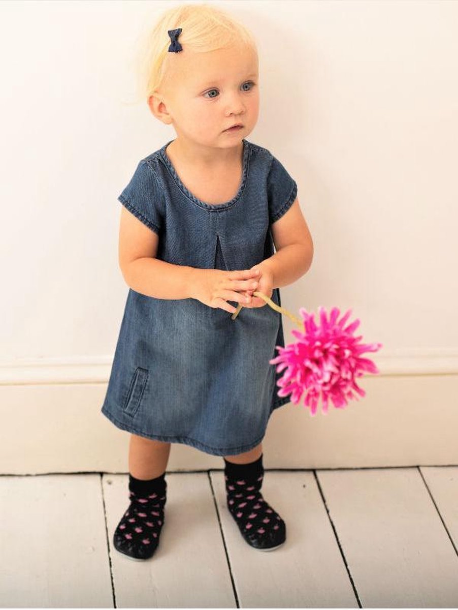 Moccis-gebreide-slofsokken-Navy-Rose-maat 30/31