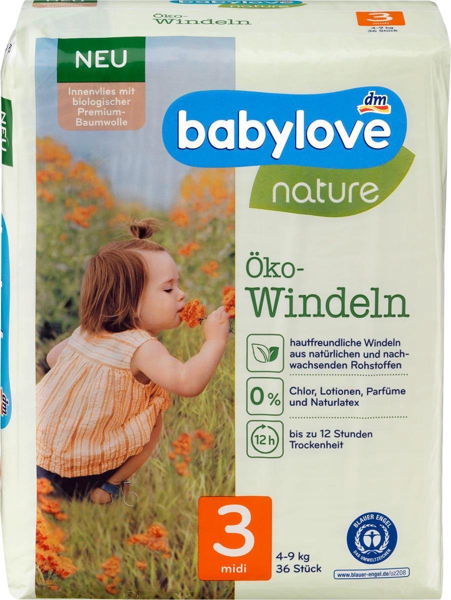 babylove Baby Luiers Nature Voor een gevoelige babyhuid - Maat 3