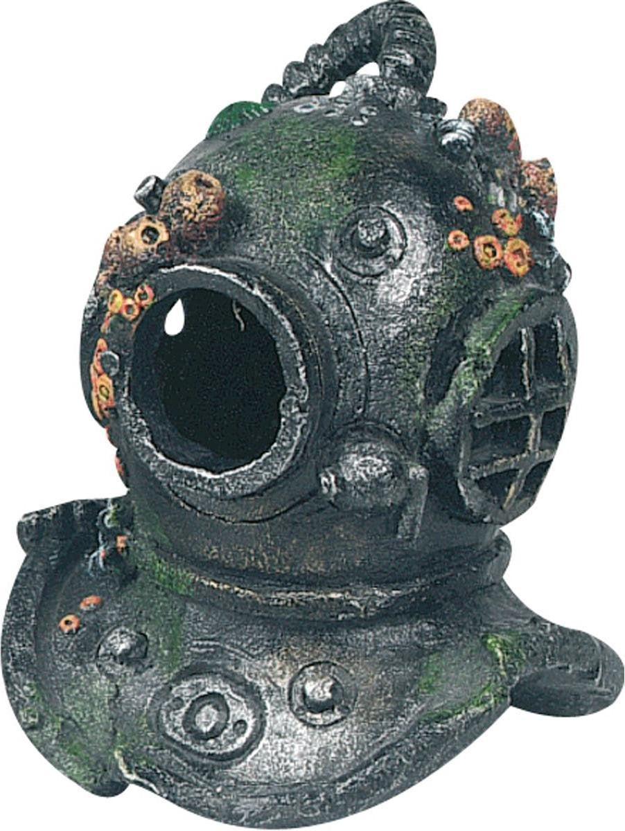 Aquarium decoratie Cousteau Duikerhelm - 13 x 13 x 16