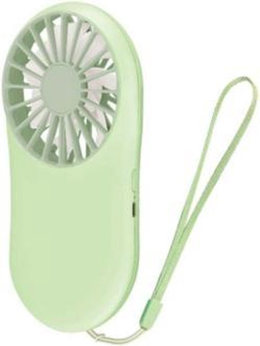 Draagbare kleine ventilator DC Mini-luchtkoeler Zakventilatoren Usb-lading Student buitenshuis meenemen (Grenn)