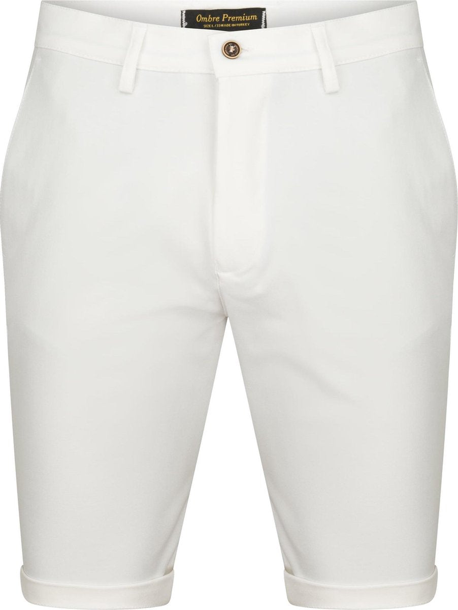 Chino - short - heren - wit