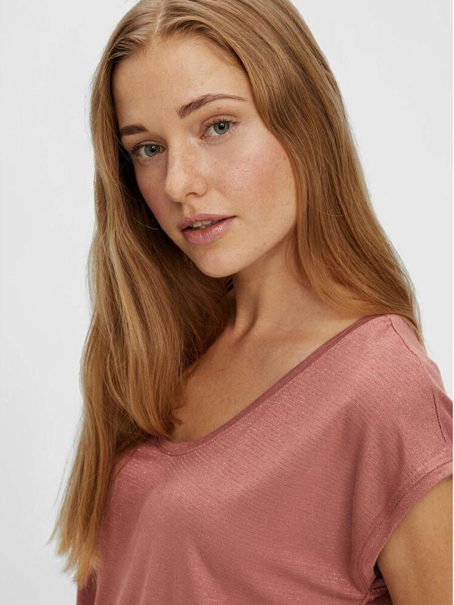 PIECES T-SHIRT KORTE MOUW Roze M