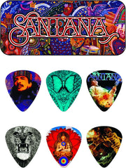 Dunlop Santana opbergblikje met medium plectrums